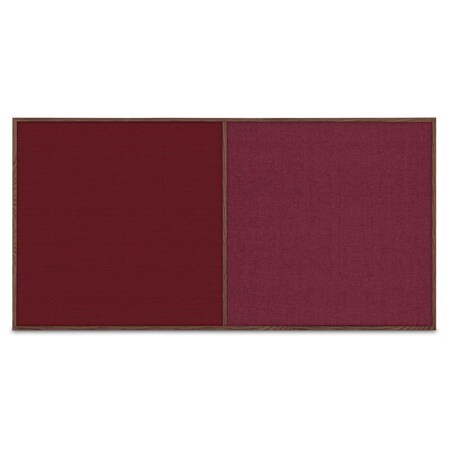 United Visual Products Enclosed Corkboard, 1 Door, 72"x48", 4" Fra UV3412-BLACK-AMETHY
